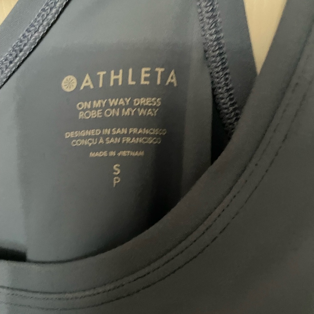 Athleta Blue Racerback Dress - Picture 4 of 4